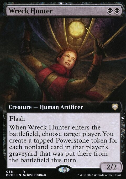 Wreck Hunter, The Brothers' War Commander #58, Magic: The Gathering card