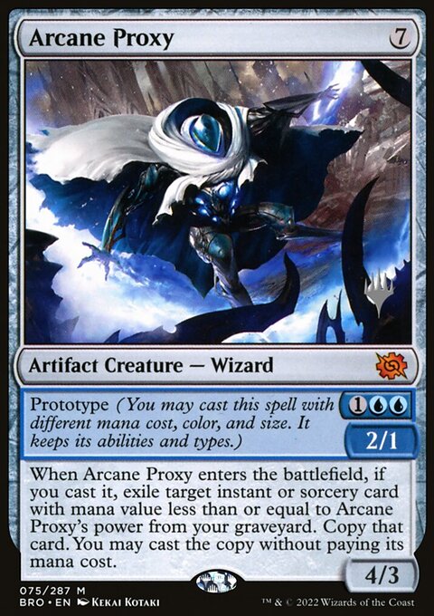 Arcane Proxy, The Brothers' War Promos #75p, Magic: The Gathering card