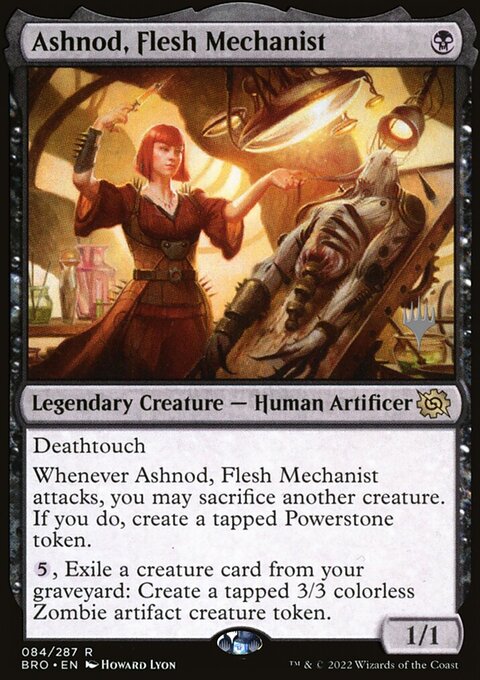 Ashnod, Flesh Mechanist, The Brothers' War Promos #84p, Magic: The Gathering card