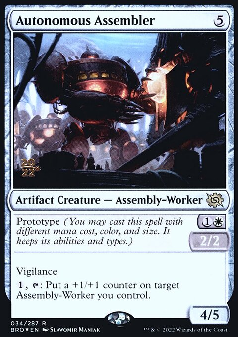 Autonomous Assembler, The Brothers' War Promos #34s, Magic: The Gathering card