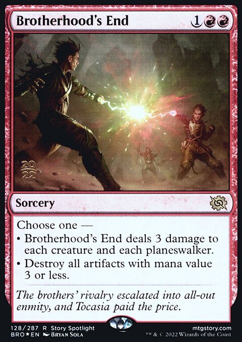Brotherhood's End, The Brothers' War Promos #128s, Magic: The Gathering card