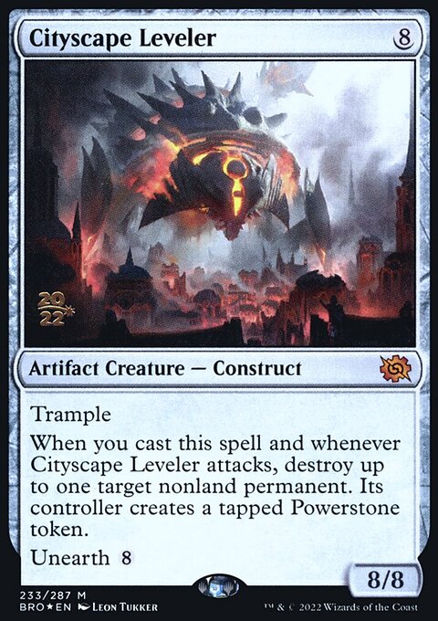 Cityscape Leveler, The Brothers' War Promos #233s, Magic: The Gathering card