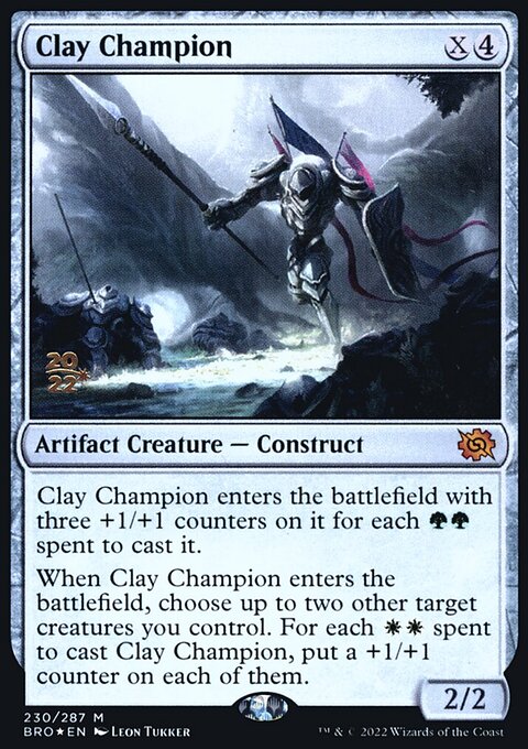 Clay Champion, The Brothers' War Promos #230s, Magic: The Gathering card