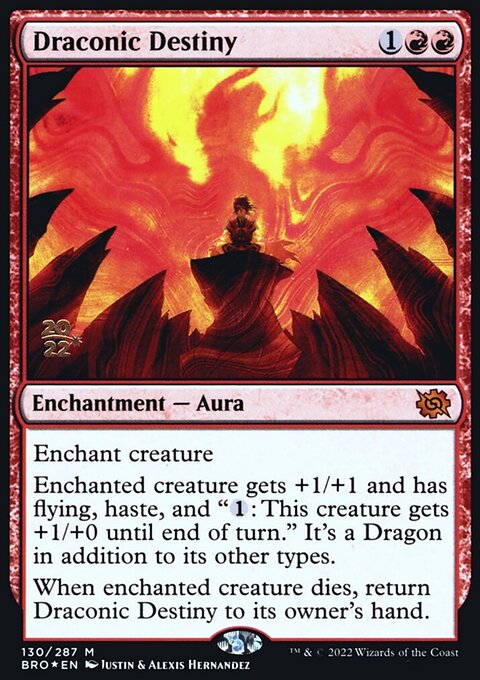 Draconic Destiny, The Brothers' War Promos #130s, Magic: The Gathering card