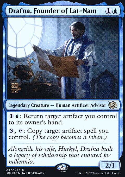 Drafna, Founder of Lat-Nam, The Brothers' War Promos #47s, Magic: The Gathering card