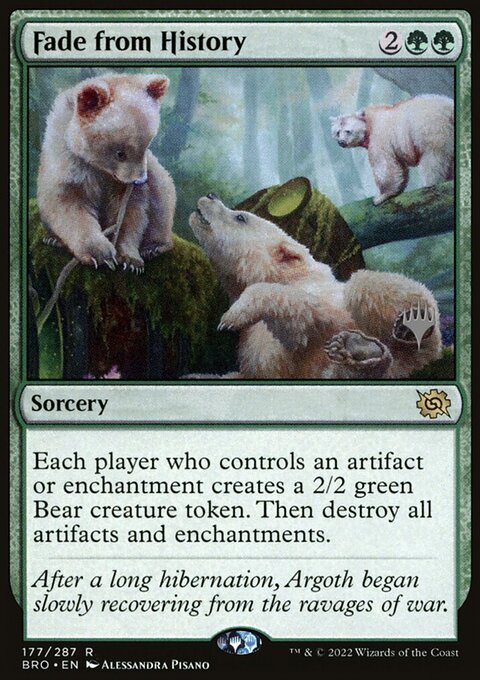 Fade from History, The Brothers' War Promos #177p, Magic: The Gathering card