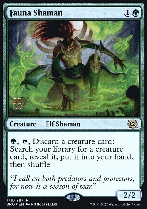 Fauna Shaman, The Brothers' War Promos #179s, Magic: The Gathering card