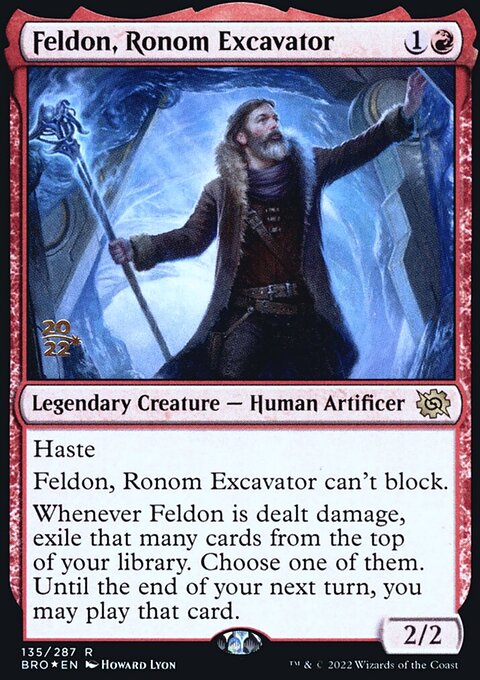Feldon, Ronom Excavator, The Brothers' War Promos #135s, Magic: The Gathering card