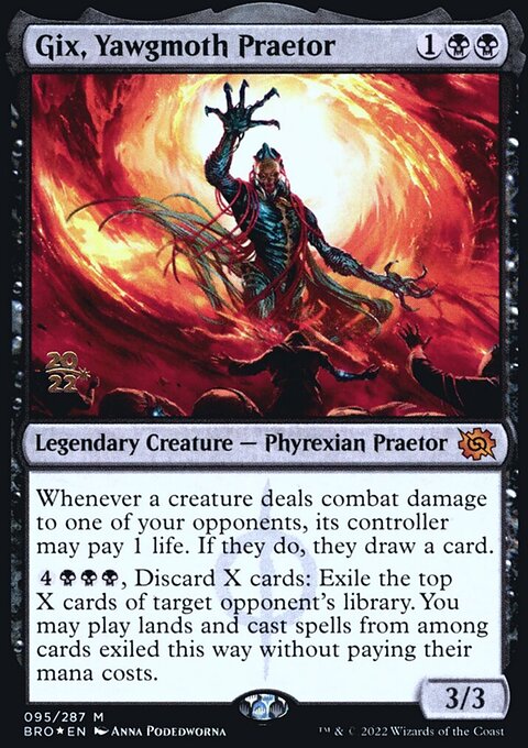 Gix, Yawgmoth Praetor, The Brothers' War Promos #95s, Magic: The Gathering card