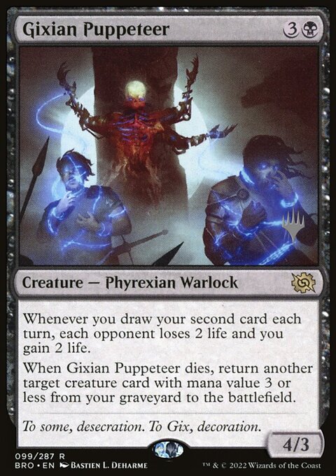 Gixian Puppeteer, The Brothers' War Promos #99p, Magic: The Gathering card