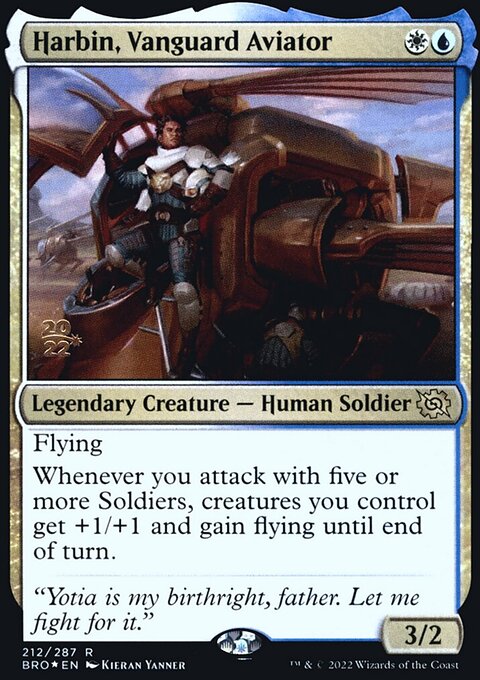 Harbin, Vanguard Aviator, The Brothers' War Promos #212s, Magic: The Gathering card