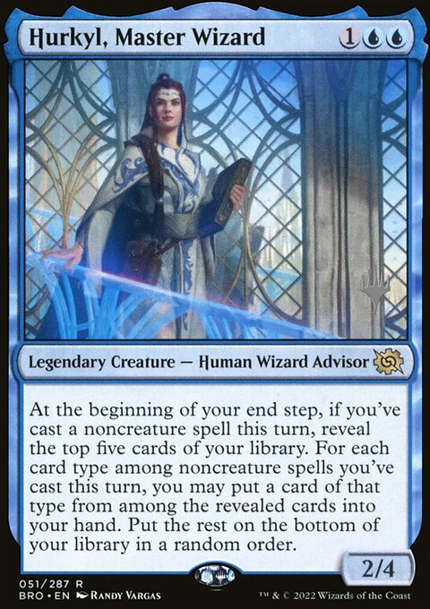 Hurkyl, Master Wizard, The Brothers' War Promos #51p, Magic: The Gathering card