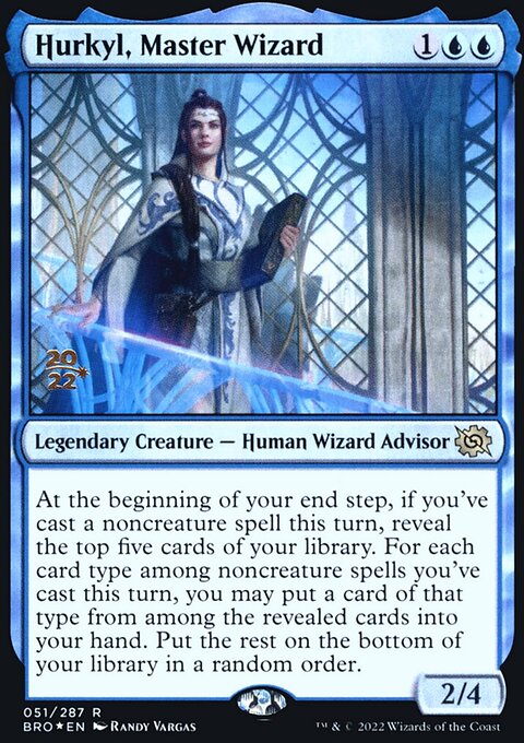 Hurkyl, Master Wizard, The Brothers' War Promos #51s, Magic: The Gathering card