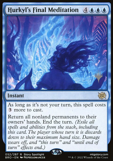 Hurkyl's Final Meditation, The Brothers' War Promos #52p, Magic: The Gathering card