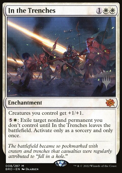 In the Trenches, The Brothers' War Promos #8p, Magic: The Gathering card