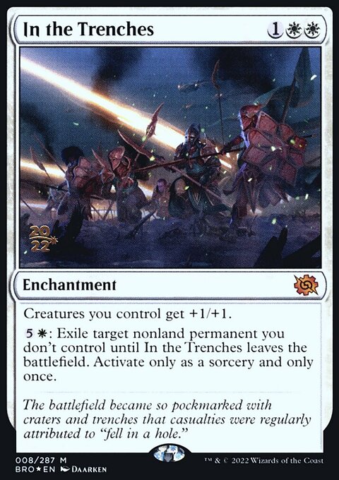 In the Trenches, The Brothers' War Promos #8s, Magic: The Gathering card