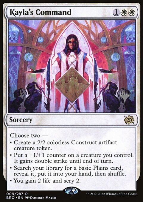 Kayla's Command, The Brothers' War Promos #9p, Magic: The Gathering card