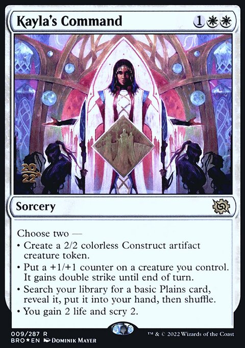 Kayla's Command, The Brothers' War Promos #9s, Magic: The Gathering card