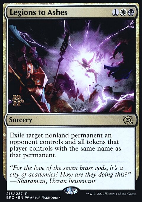 Legions to Ashes, The Brothers' War Promos #215s, Magic: The Gathering card