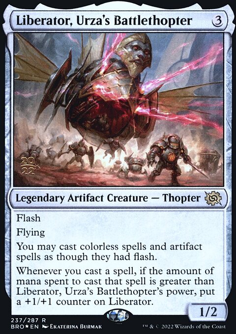 Liberator, Urza's Battlethopter, The Brothers' War Promos #237s, Magic: The Gathering card