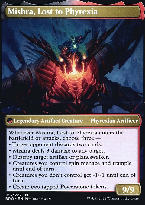Mishra, Lost to Phyrexia, The Brothers' War Promos #163bs, Magic: The Gathering card