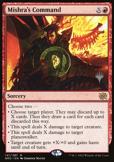 Mishra's Command, The Brothers' War Promos #141p, Magic: The Gathering card