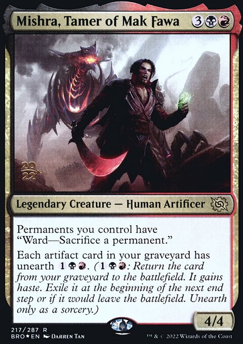 Mishra, Tamer of Mak Fawa, The Brothers' War Promos #217s, Magic: The Gathering card
