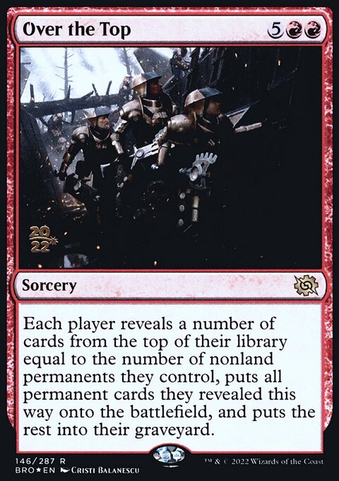 Over the Top, The Brothers' War Promos #146s, Magic: The Gathering card