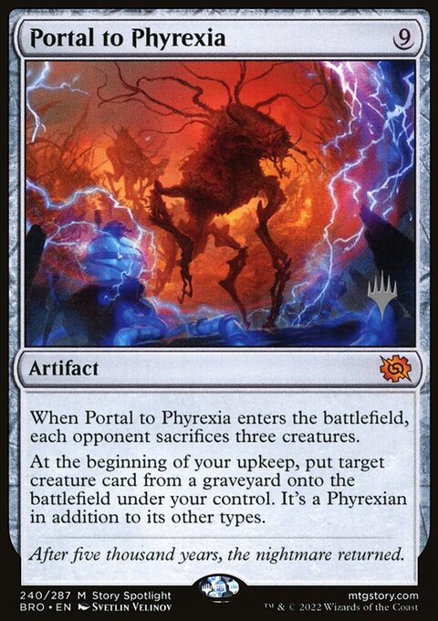Portal to Phyrexia, The Brothers' War Promos #240p, Magic: The Gathering card
