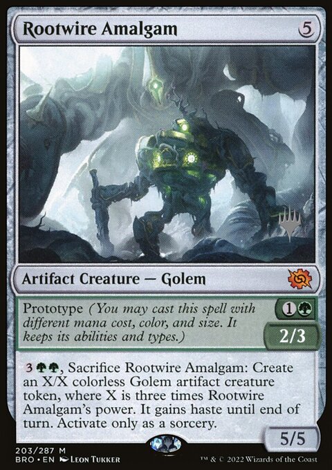 Rootwire Amalgam, The Brothers' War Promos #203p, Magic: The Gathering card