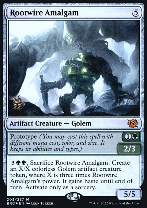 Rootwire Amalgam, The Brothers' War Promos #203s, Magic: The Gathering card