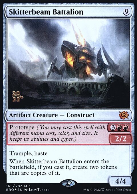 Skitterbeam Battalion, The Brothers' War Promos #165s, Magic: The Gathering card