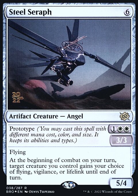 Steel Seraph, The Brothers' War Promos #38s, Magic: The Gathering card