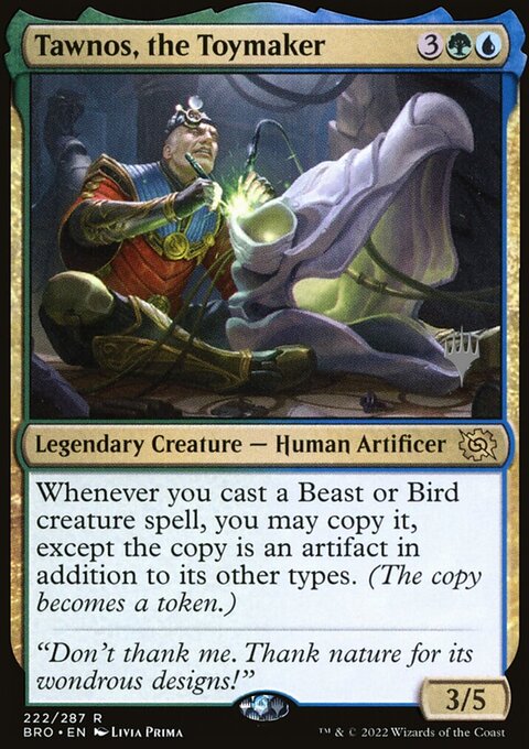 Tawnos, the Toymaker, The Brothers' War Promos #222p, Magic: The Gathering card