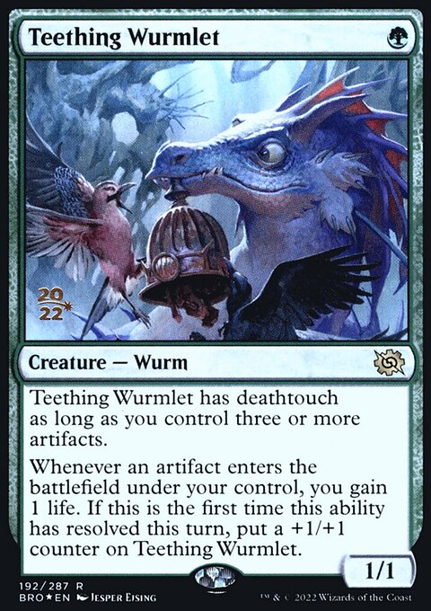 Teething Wurmlet, The Brothers' War Promos #192s, Magic: The Gathering card