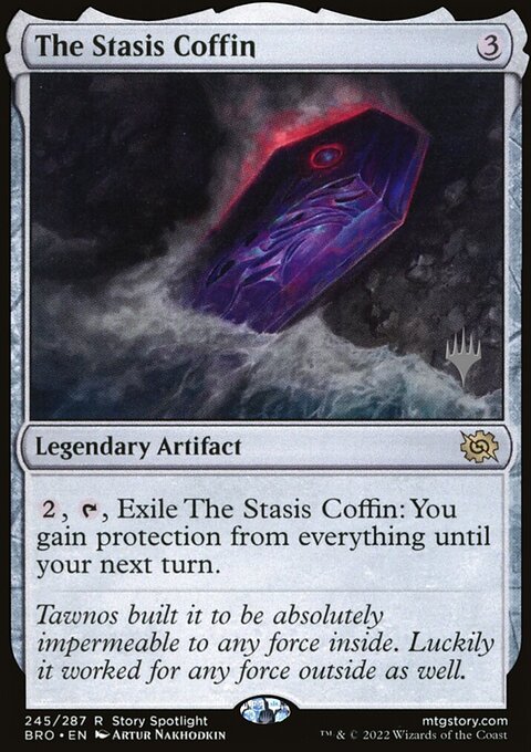 The Stasis Coffin, The Brothers' War Promos #245p, Magic: The Gathering card