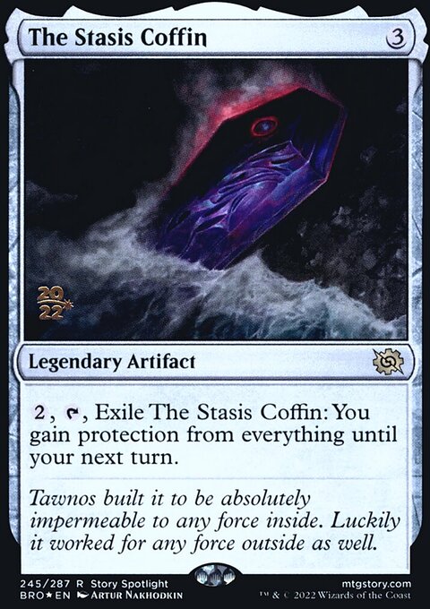 The Stasis Coffin, The Brothers' War Promos #245s, Magic: The Gathering card