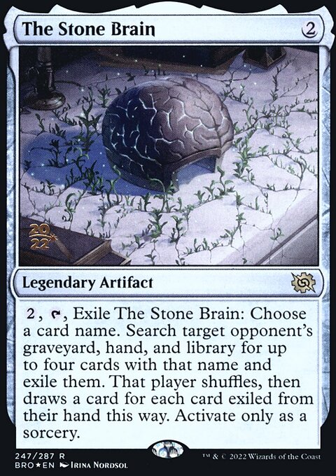 The Stone Brain, The Brothers' War Promos #247s, Magic: The Gathering card