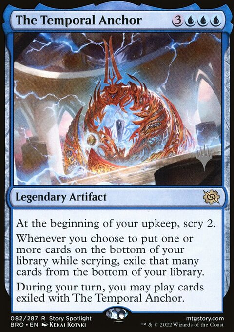 The Temporal Anchor, The Brothers' War Promos #82p, Magic: The Gathering card