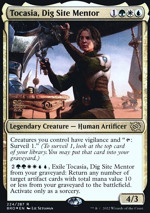 Tocasia, Dig Site Mentor, The Brothers' War Promos #224s, Magic: The Gathering card