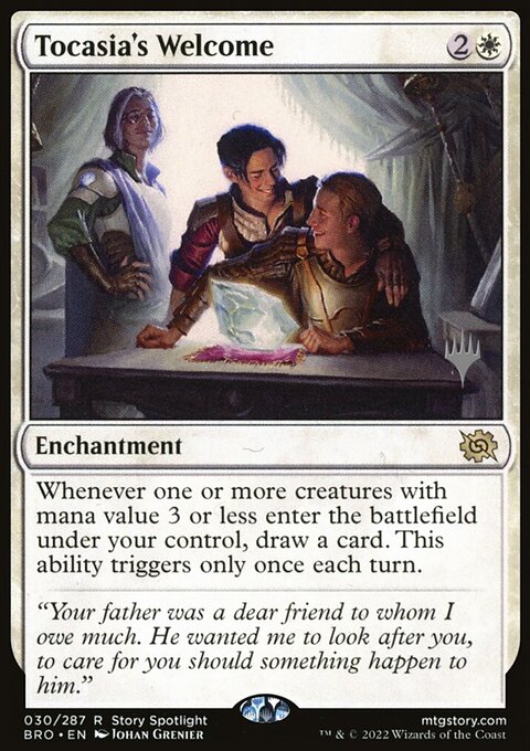 Tocasia's Welcome, The Brothers' War Promos #30p, Magic: The Gathering card