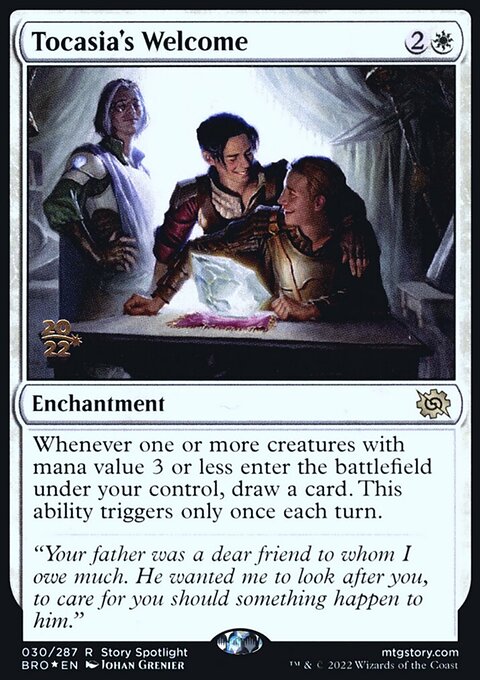 Tocasia's Welcome, The Brothers' War Promos #30s, Magic: The Gathering card