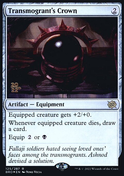 Transmogrant's Crown, The Brothers' War Promos #125s, Magic: The Gathering card
