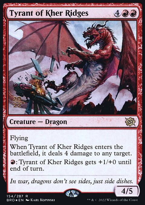 Tyrant of Kher Ridges, The Brothers' War Promos #154s, Magic: The Gathering card