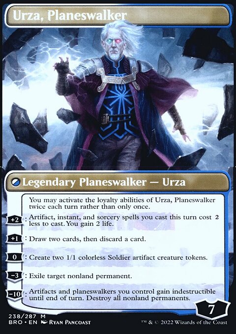Urza, Planeswalker, The Brothers' War Promos #238bs, Magic: The Gathering card