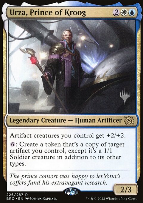 Urza, Prince of Kroog, The Brothers' War Promos #226p, Magic: The Gathering card