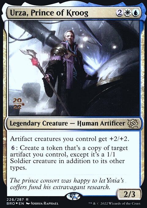 Urza, Prince of Kroog, The Brothers' War Promos #226s, Magic: The Gathering card