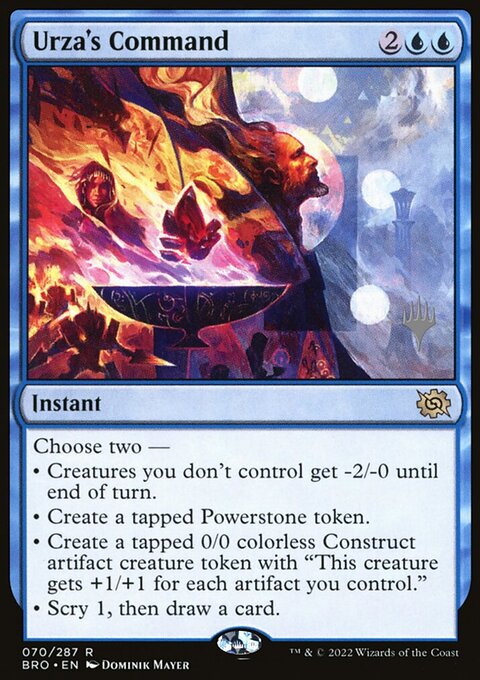 Urza's Command, The Brothers' War Promos #70p, Magic: The Gathering card