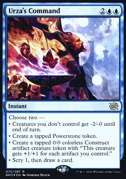 Urza's Command, The Brothers' War Promos #70s, Magic: The Gathering card