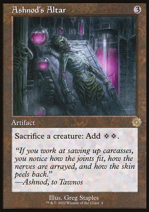 Ashnod's Altar, The Brothers' War Retro Artifacts #4, Magic: The Gathering card